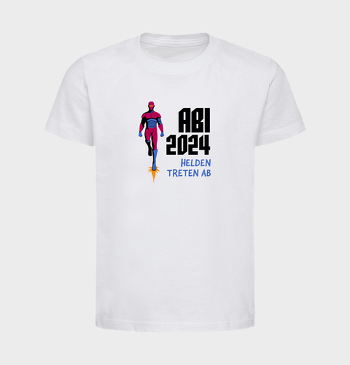 Abi 2024 Helden treten ab TShirt Classic Bio Kinder owayo