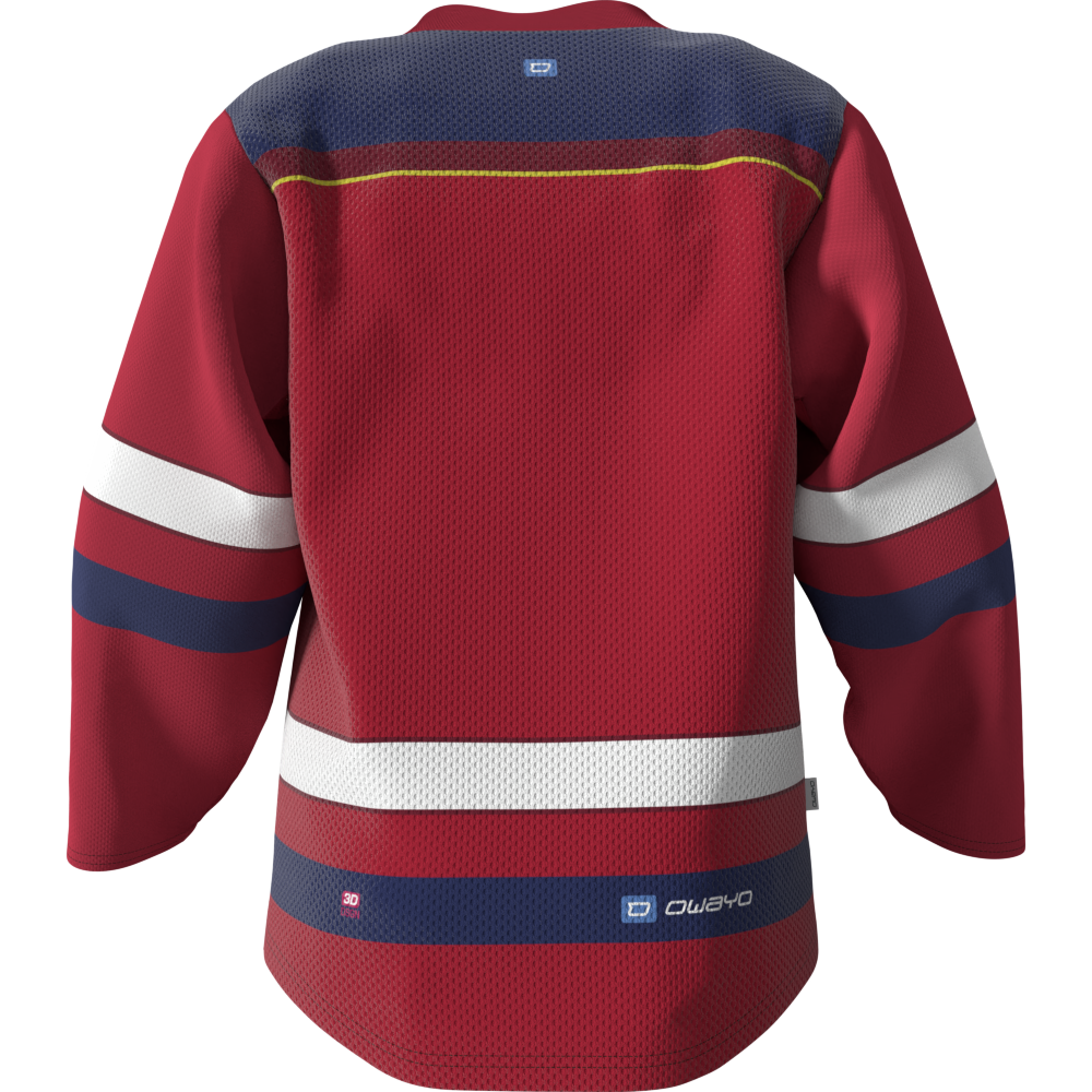 Maillot Hockey Sur Glace Owayo #19 Anton Du Tyrol - Blanc - Taille XL