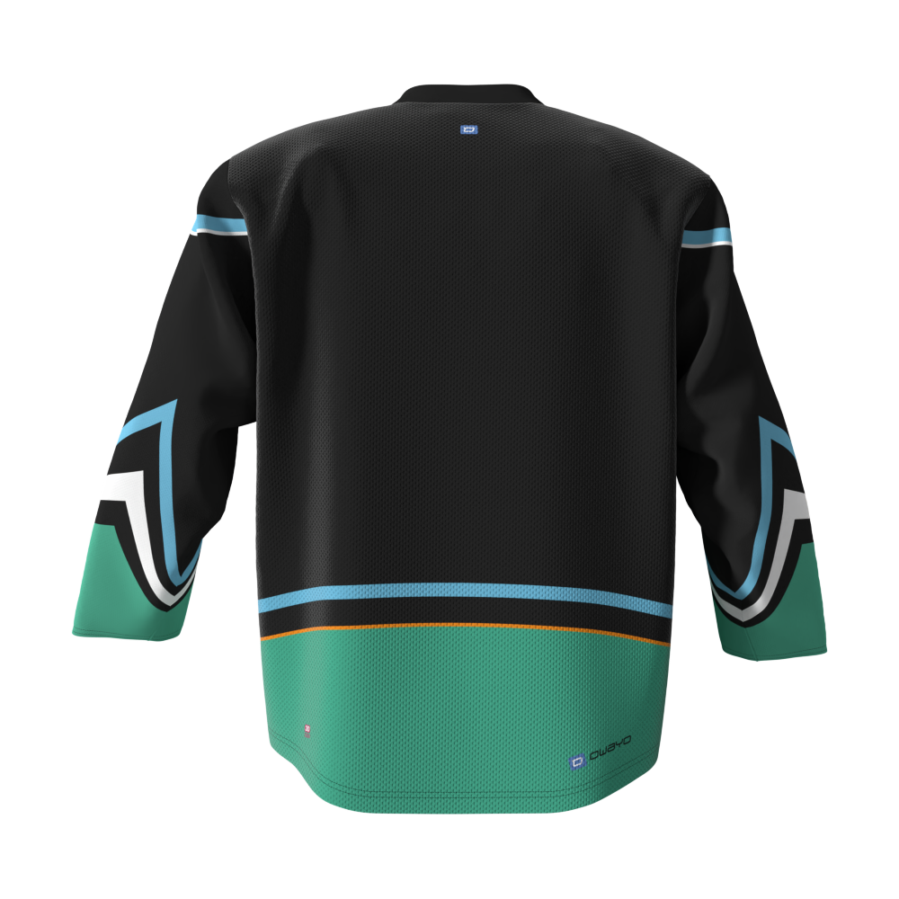 H500-003 Black/Blue Blank hockey Designer Jerseys