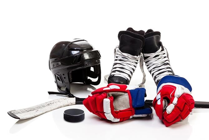 some parts of ice hockey equipment