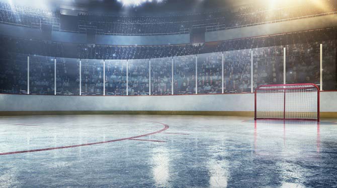 Ice hockey rink: why the US rink is smaller than the EU rink