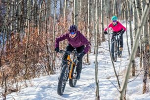 Mountainbiken im Winter