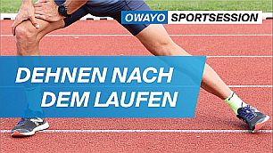 Dehnen nach dem Laufen: