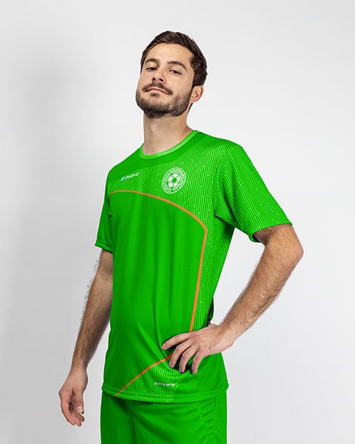 UVRCOS Sports Jersey Creator Red Yellow Design Sublimation Soccer Jersey Kits Make Your Unique Team Uniform